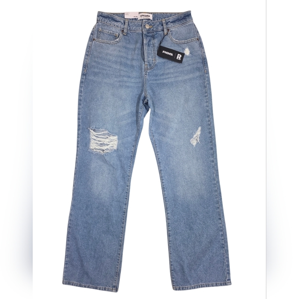 RSQ Light Blue High Rise Straight Leg Jeans  Size 28 NWT
